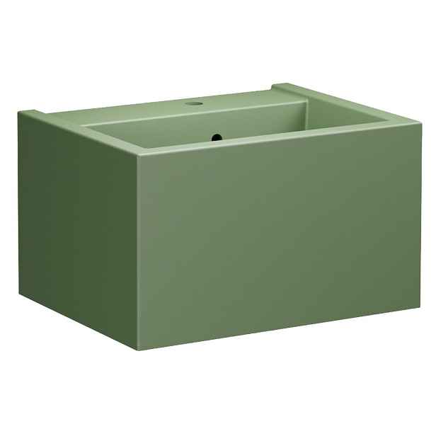 Kerasan KANAAL keramické umyvadlo 60x46,5cm, verde mat