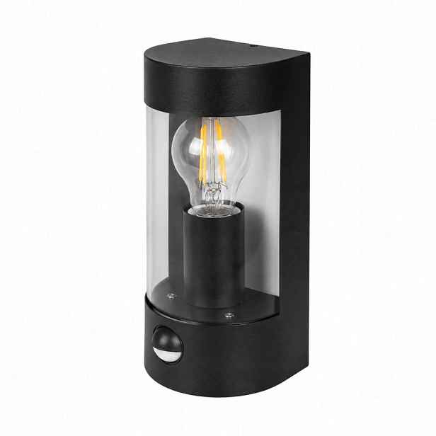 Led Nástěnné Svítidlo Černé 15 W S Pohybovým Senzorem, Ocelové, IP44