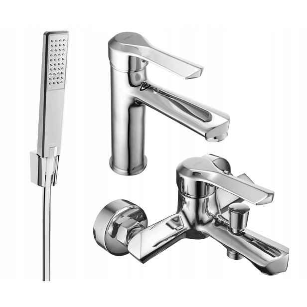 Mexen Sabre R72 vanová souprava, chromová Mosaz, 150cm hadice