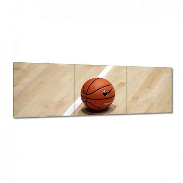 Obrazy 120x40 Basketbalový míč Koš