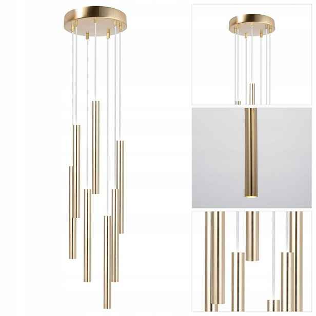 Závěsná lampa zlatá Sopel Lux moderní forma nad stůl Sigma Lighting