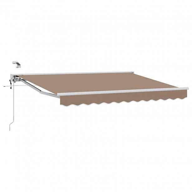 vidaXL Elektrická Retrakční markýza Taupe 3,5 x 2,5 m