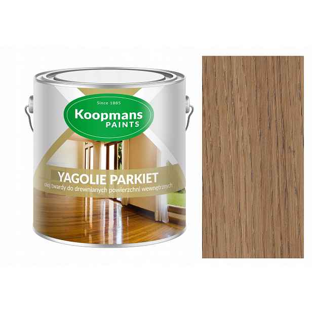 Koopmans Yagolie Parket Tvrdý Olej Na Dřevo 2,5 L Šedý 03