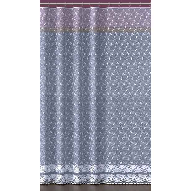 Mg Záclona žakár 585/3 Bílá 400x160 cm Hotová S Páskou M