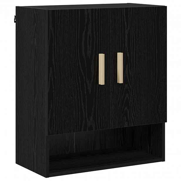 vidaXL Nástěnná skříňka 60 x 31 x 70 cm Kompozitní dřevo Černý dub