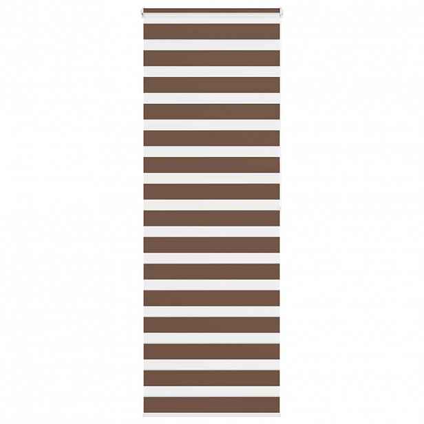 vidaXL Zebra roleta hnědá 80x200 cm šířka látky 75,9 cm polyester