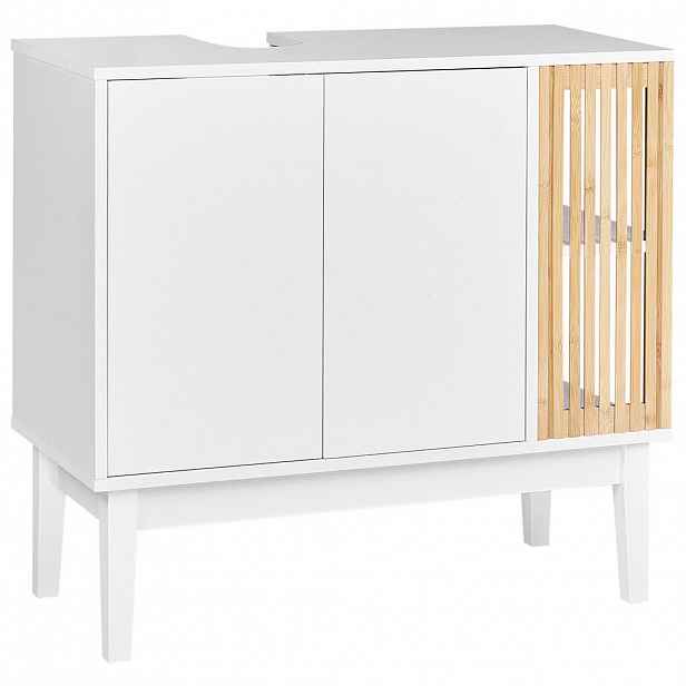 Beliani SKŘÍŇKA POD UMYVADLO 80 cm Bílá Nubes