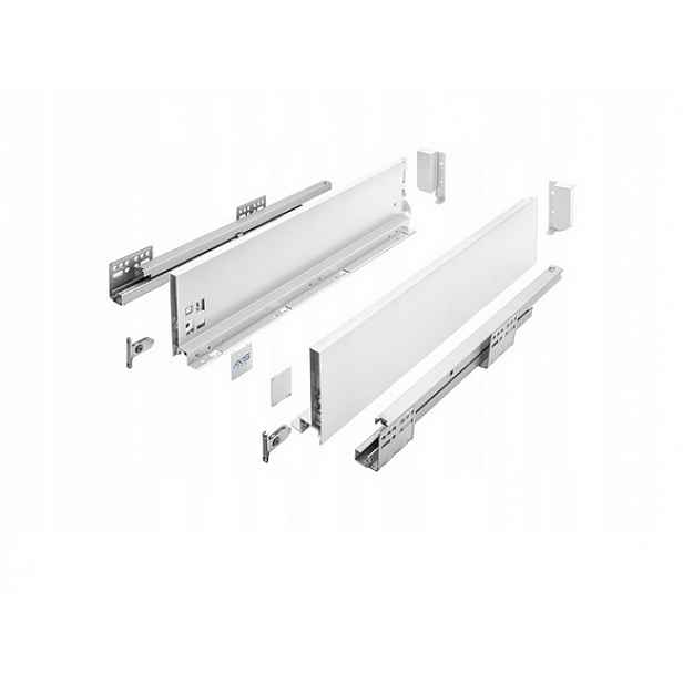 Gtv Axis Pro Střední Šuplík S Otevíracím Zatičem Gtv H116 L400 Bílá, Plný Výsuv