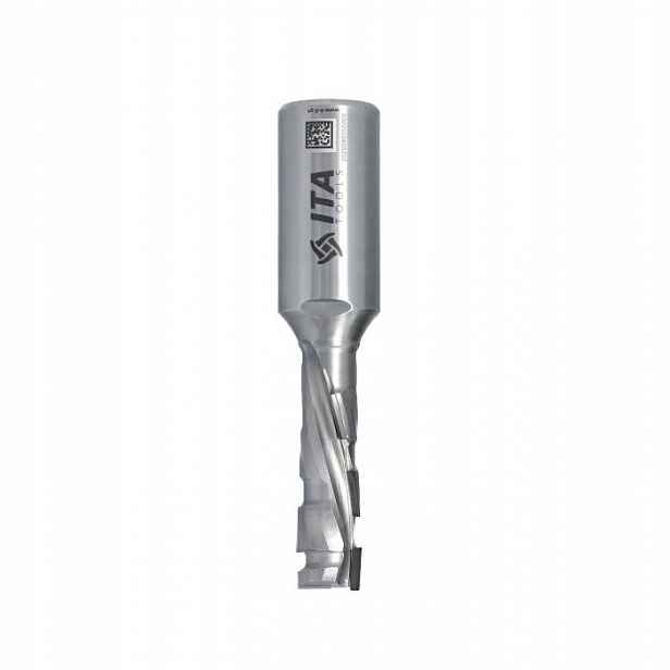 Ita Tools diamantová fréza Z1+1 D16 I55 L116 S25 mm 2 spirály pouzdro Ocel