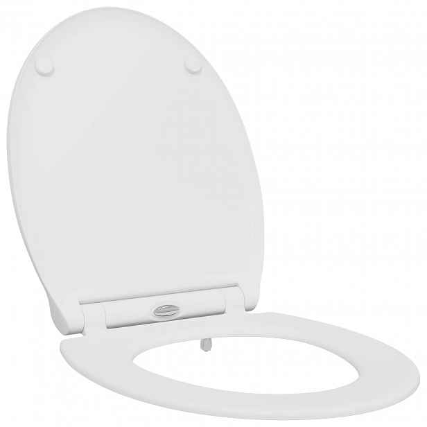 vidaXL Toaletní prkno Bílá 45,5 x 37,5 x 3,8 cm Duroplast