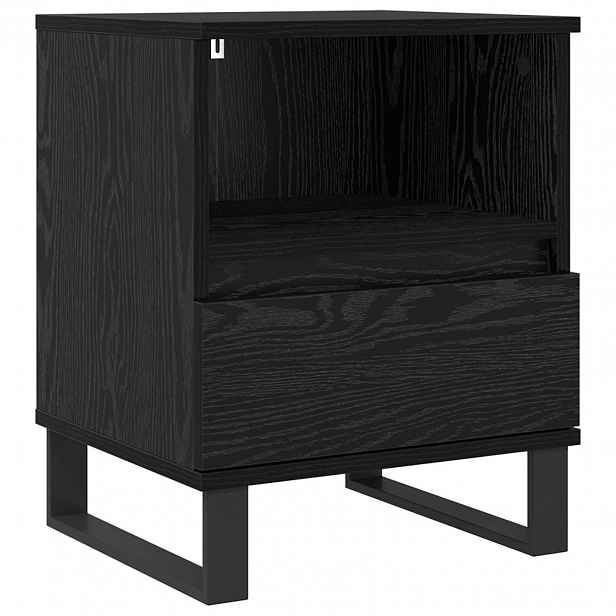 vidaXL Zásuvka pod postel Černý dub 40 x 35 x 50 cm Kompozitní dřevo