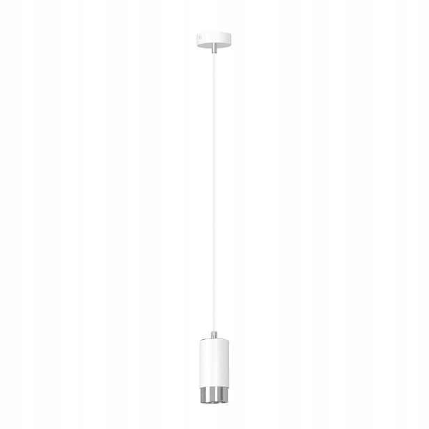 Závěsná lampa Emibig Fumiko 1 WH/Chrome, GU10, kov, bílá/chromovaná