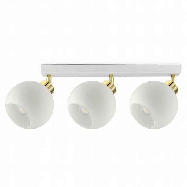 Závěsná stropní lampa Lustr Bílá Skleněné koule Bílé sklo BG3 Led E27