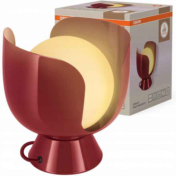 Dekorativní stolní lampa E14 Červená Decor Osram