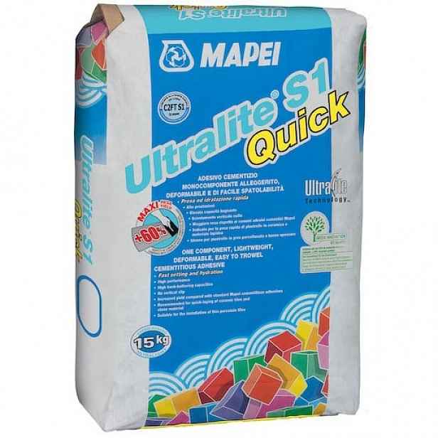 Mapei Ultralite S1 Quick lepidlo šedá 15 kg c2ft s1 ULTRALITES1Q