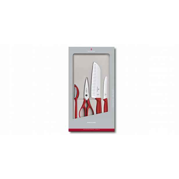 Victorinox kuchyňský set, 4 prvky, červený, 6.7131.4 g