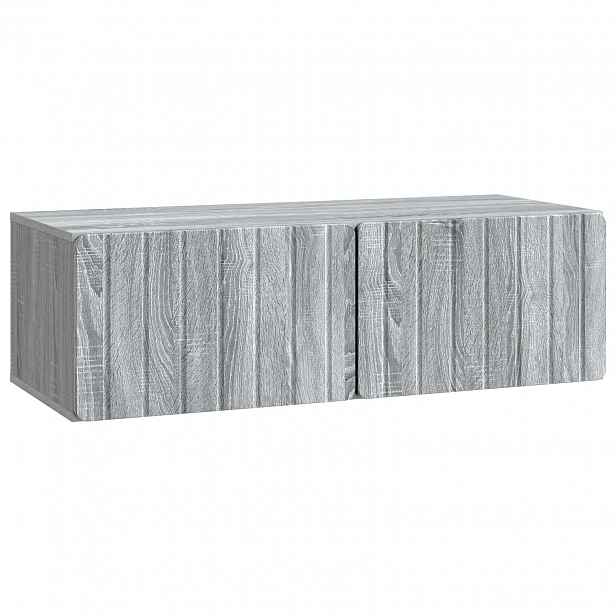 vidaXL Nástěnná TV skříň 98 x 41 x 30 cm Šedý Sonoma Kompozitní dřevo