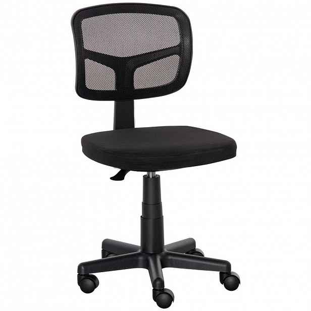 Vinsetto KANCELÁŘSKÁ ŽIDLE Ergonomická kancelářská židle, výškově nastavitelná otočná židle, černá