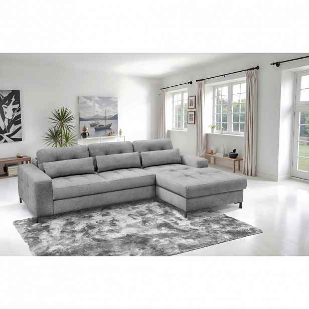 Livetastic ROHOVÁ SEDAČKA, textil, šedá