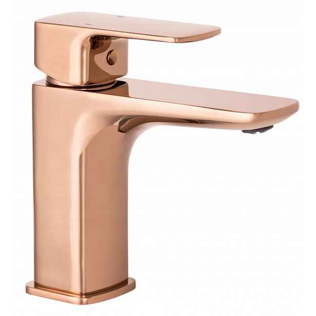 Cubic Zlatá Rosegold Umyvadlová Baterie Čtvercová