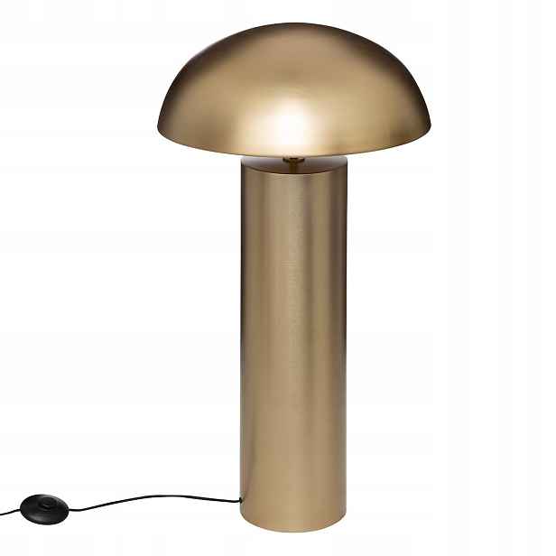 Stojací lampa do obývacího pokoje ve tvaru houby Champi, zlatá, výška 97 cm