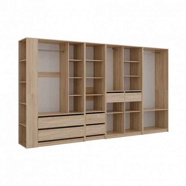Vicco ŠATNÍ SKŘÍŇ Elmo Sonoma 50 x 200 cm Sada 5 kusů