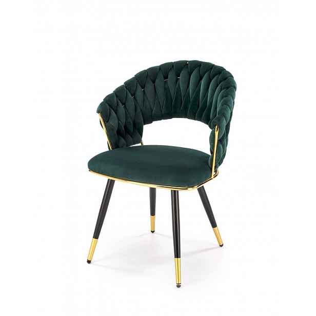 Židle K551, zelená, velvet