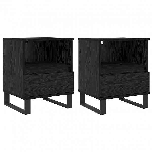vidaXL Zásuvka pod postel Černý dub 40 x 35 x 50 cm Kompozitní dřevo