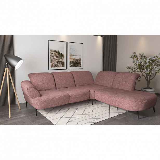 Sit & More ROHOVÁ SEDAČKA, textil, lilková