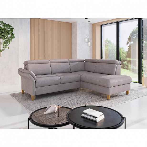 Sit & More ROHOVÁ SEDAČKA, textil, barvy stříbra