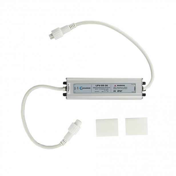 Eco Fix transformátor venkovní 50 W, 36 V, bílý kabel IP67