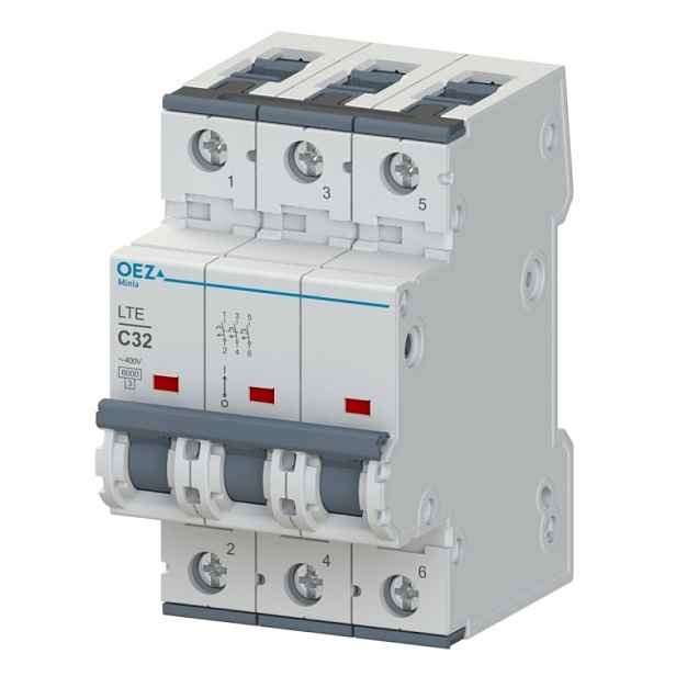 Jistič OEZ LTE-25C-3 6 kA C 25 A