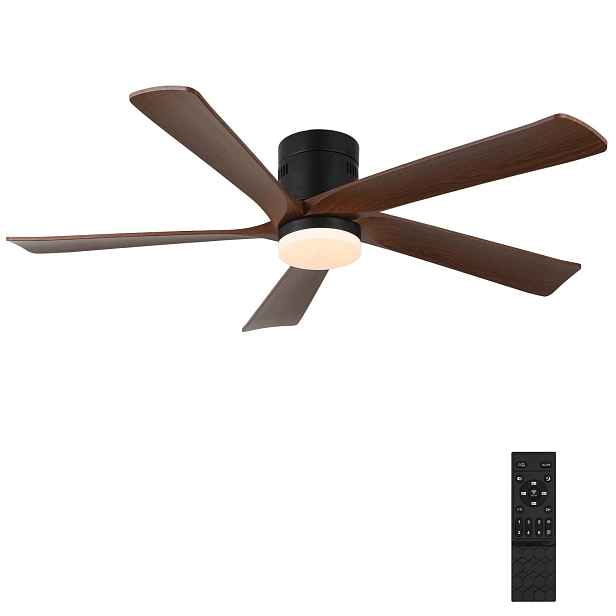 Stropní ventilátor Led lampa Moderní lustr 6 režimů Dálkový Ovladač 132 cm