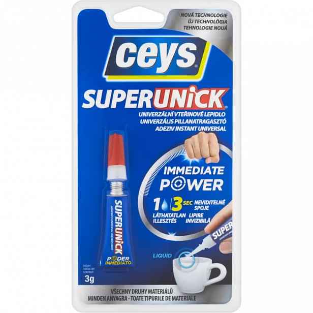 Univerzální lepidlo vteřinové Ceys SuperUnick Immediate Power 3 g