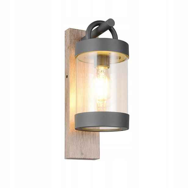 Venkovní nástěnné svítidlo Bronz Kov 1xE27 28W IP44 Fasáda Custyra Trio