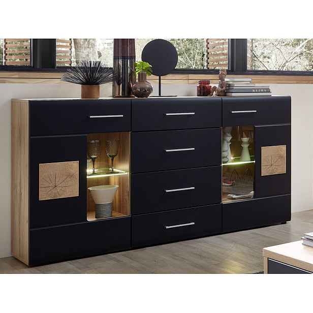 Široká komoda Sonate, s osvětlením