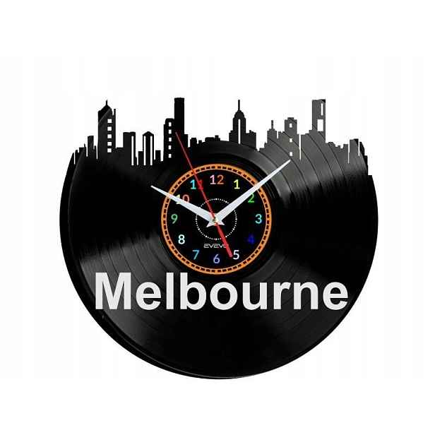 Melbourne Dárek Originální dekorace do domu Hodiny z vinylové desky