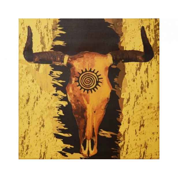 Obraz na zeď Boho býčí lebka, 65x65 cm