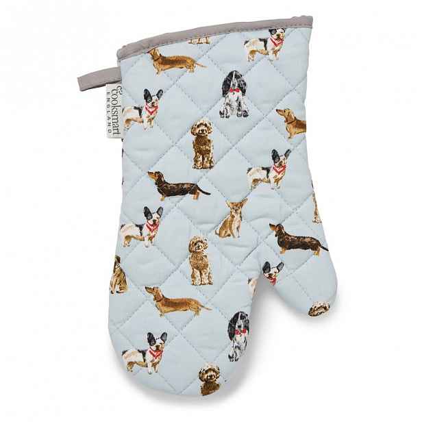Bavlněná kuchyňská rukavice Cooksmart ® Curious Dogs