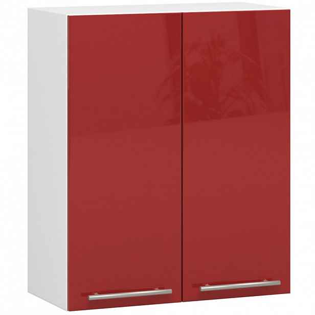 RAUMHIRSCH FURNITURE ZÁVĚSNÁ SKŘÍŇ Bílá, lesklá červená 72/60/30