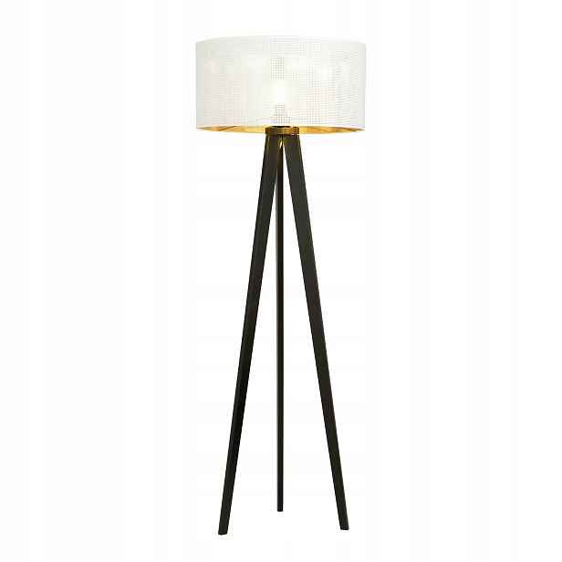 Stojací lampa Emibig 1xE27 60W Aston LP1 White/gol