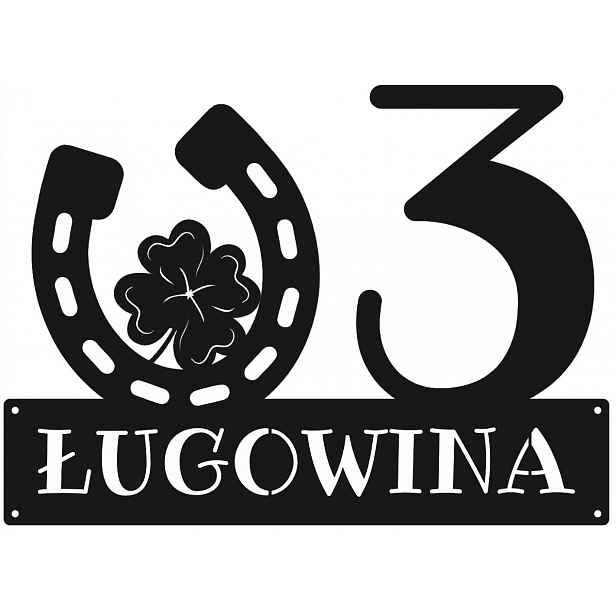 Číslo Na Dům 48 cm Tabule Adresa Ocel 2 mm Grafika 75