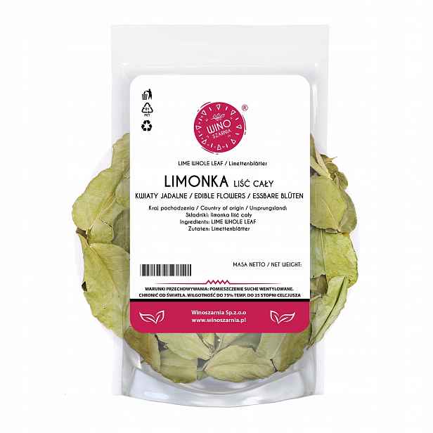 Limetkový list Celý Sušená Winoszarnia Kaffir pro asijskou kuchyni 500 g