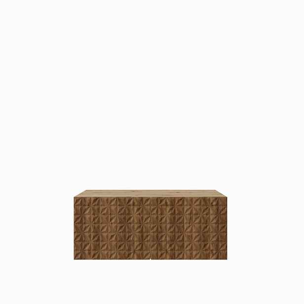 MASSENO ZÁVĚSNÝ TV STOLEK ROVA, 100/41/40 cm, dub Artisan /, dekor dub