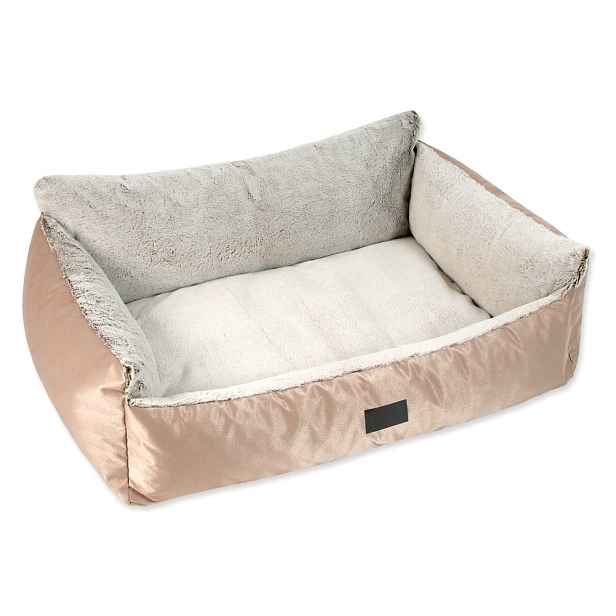 Pelíšek pro psa ve zlaté barvě 120x85 cm Dog Fantasy Lux Platinum – Plaček Pet Products