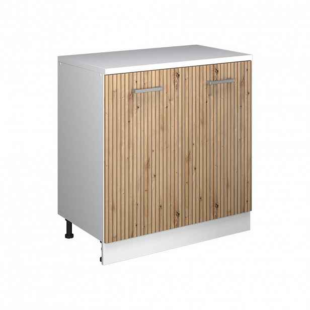 Vicco ROZŠIŘUJÍCÍ SKŘÍŇKA Rion, Řemeslný dub/Bílá, 80 x 46 cm bez šikminy se 2 dveřmi