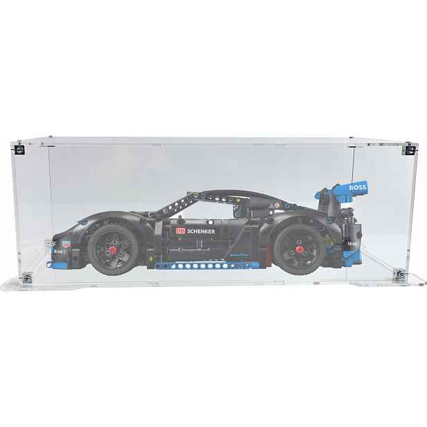 Vitrína s podstavcem Drewlandia pro stavebnici Lego Technic 42176 Porsche GT4