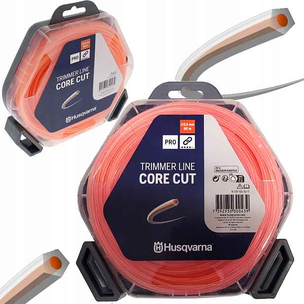 Žací Struna pro benzínové křovinořezy Husqvarna Corecut 2,4 mm x 90 m