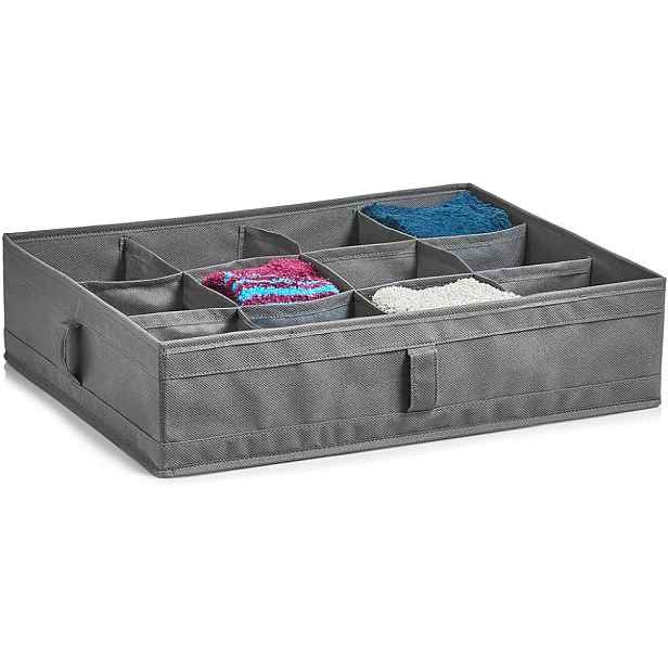 Zeller Present Organizér na spodní prádlo, 12 přihrádek 44x34x11, šedý NON-W