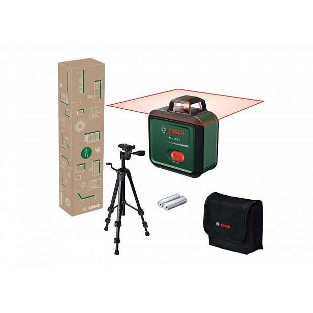 Bosch - Čárový laser PLL 360-1, dosah 24 m, s příslušenstvím 0603663LZ1